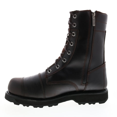 Harley-Davidson Edgerton D93640 Mens Brown Leather Motorcycle Boots