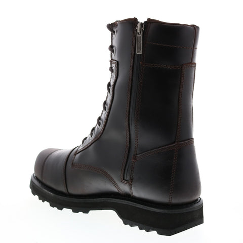 Harley-Davidson Edgerton D93640 Mens Brown Leather Motorcycle Boots