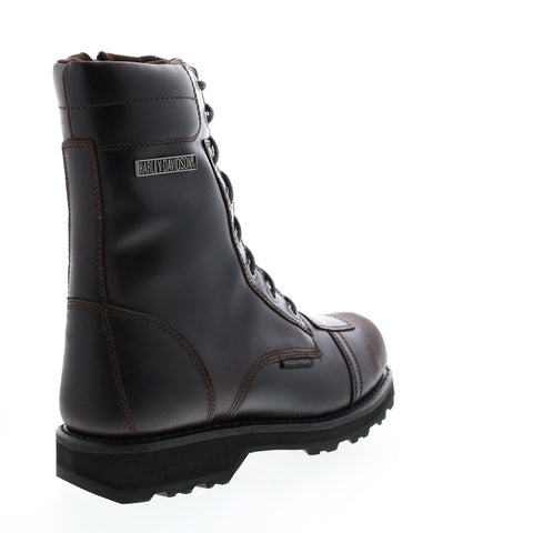 Harley-Davidson Edgerton D93640 Mens Brown Leather Motorcycle Boots