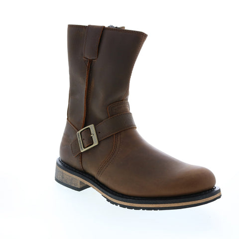 Harley-Davidson Dendon D93668 Mens Brown Leather Motorcycle Boots