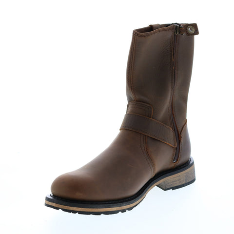 Harley-Davidson Dendon D93668 Mens Brown Leather Motorcycle Boots