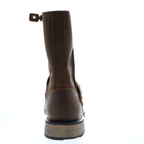 Harley-Davidson Dendon D93668 Mens Brown Leather Motorcycle Boots