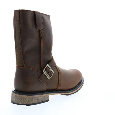 Harley-Davidson Dendon D93668 Mens Brown Leather Motorcycle Boots