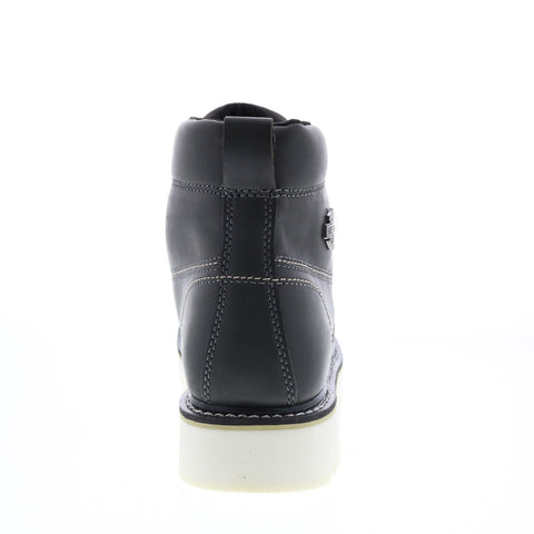 Harley-Davidson Palmerton D93689 Mens Gray Leather Motorcycle Boots
