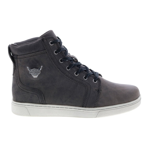 Harley-Davidson Bateman D93725 Mens Gray Leather Wide Motorcycle Boots