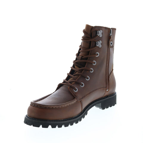 Harley-Davidson Brentmoore 7" Lace D93760 Mens Brown Leather Motorcycle Boots