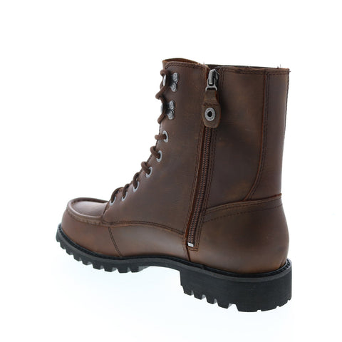 Harley-Davidson Brentmoore 7" Lace D93760 Mens Brown Leather Motorcycle Boots