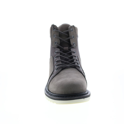 Harley-Davidson Hickman Dual D93773 Mens Gray Leather Lace Up Motorcycle Boots