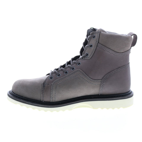 Harley-Davidson Hickman Dual D93773 Mens Gray Leather Lace Up Motorcycle Boots