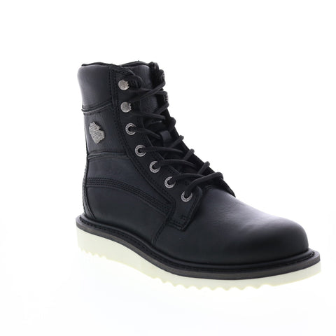 Harley-Davidson Hagerman 7" Seam D93779 Mens Black Leather Motorcycle Boots