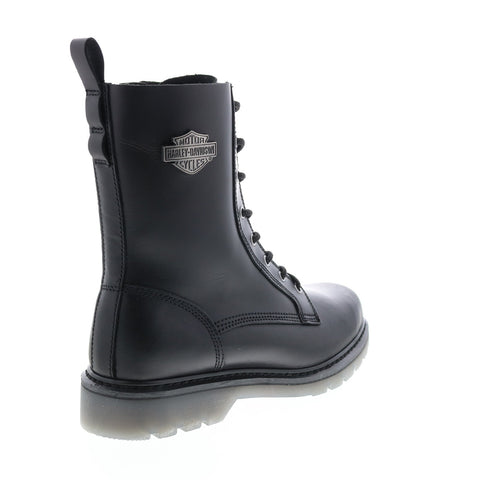Harley-Davidson Asherton 8" Lace D93783 Mens Black Leather Motorcycle Boots