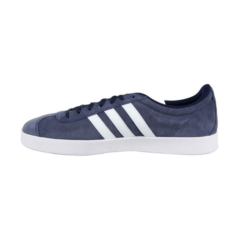 Adidas Vl Court 2.0 DA9854 Mens Blue Suede Casual Lace Up Low Top Sneakers Shoes