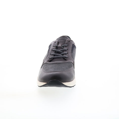 Mephisto Davis Mens Gray Leather Lace Up Lifestyle Sneakers Shoes