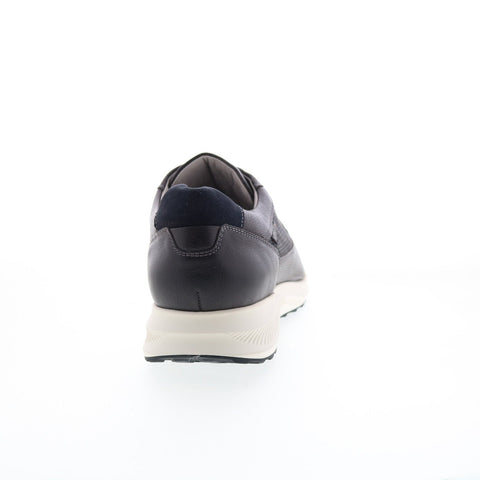 Mephisto Davis Mens Gray Leather Lace Up Lifestyle Sneakers Shoes