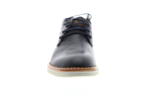 Steve Madden Dazier Mens Blue Leather Lace Up Chukkas Boots Shoes