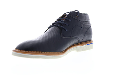 Steve Madden Dazier Mens Blue Leather Lace Up Chukkas Boots Shoes