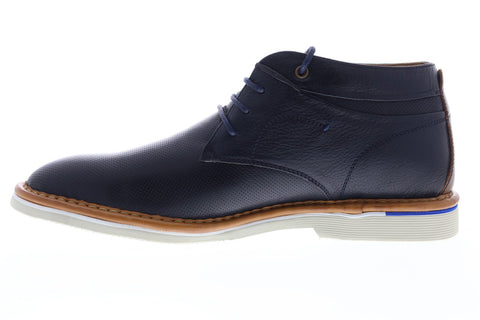 Steve Madden Dazier Mens Blue Leather Lace Up Chukkas Boots Shoes