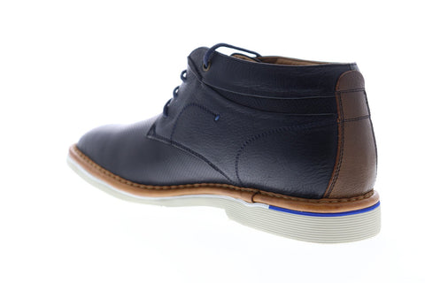 Steve Madden Dazier Mens Blue Leather Lace Up Chukkas Boots Shoes