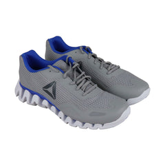 Reebok Zig Pulse Se Mens Gray Textile Athletic Lace Up Running Shoes