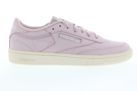 Reebok Club C 85 DV3728 Womens Pink Leather Low Top Lifestyle Sneakers Shoes
