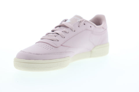 Reebok Club C 85 DV3728 Womens Pink Leather Low Top Lifestyle Sneakers Shoes