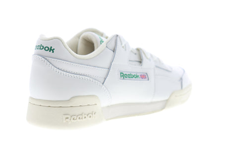 Reebok Workout LO Plus DV3735 Womens White Leather Lifestyle Sneakers Shoes
