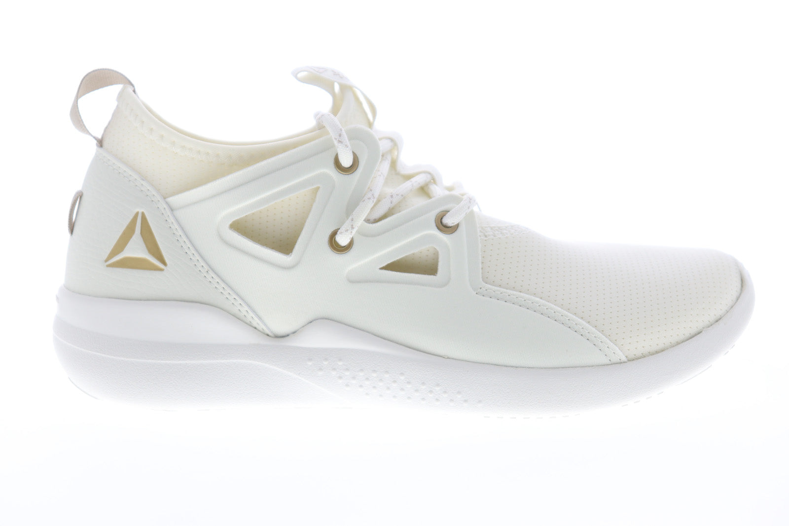 Reebok Cardio Motion Womens Beige Tan Low Top Athletic Cross Training Ruze Shoes