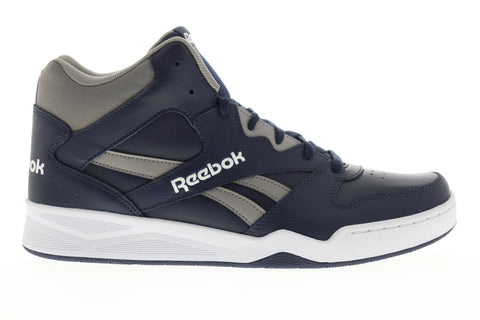 Reebok Royal Bb4500 Hi2 Mens Blue Leather High Top Sneakers Shoes