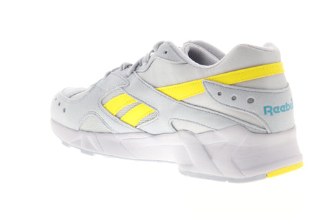 Reebok Aztrek DV4275 Mens Gray Suede Low Top Lace Up Lifestyle Sneakers Shoes