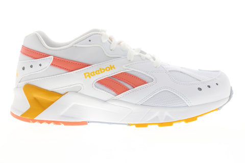 Reebok Aztrek DV4276 Mens White Casual Low Top Lace Up Lifestyle Sneakers Shoes