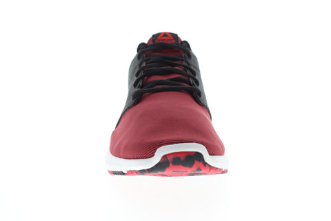 Reebok Hydrorush II DV4374 Mens Red Canvas Lace Up Athletic Running Shoes