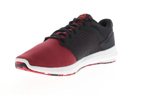 Reebok Hydrorush II DV4374 Mens Red Canvas Lace Up Athletic Running Shoes