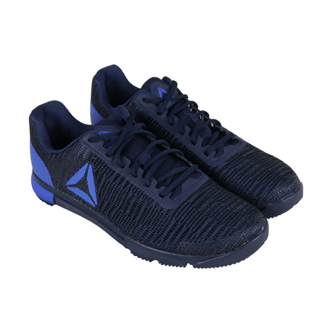 Reebok Speed Tr Flexweave Mens Blue Nylon Low Top Lace Up Sneakers Shoes