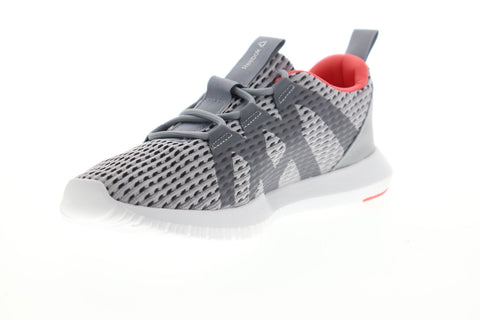 Reebok Reago Pulse DV4446 Womens Gray Mesh Low Top Athletic Running Shoes