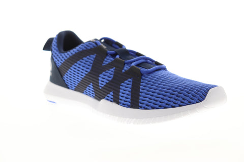 Reebok Reago Pulse DV4444 Mens Blue Canvas Lace Up Athletic Running Shoes