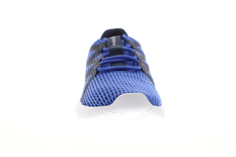 Reebok Reago Pulse DV4444 Mens Blue Canvas Lace Up Athletic Running Shoes