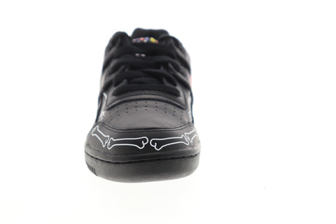 Reebok Workout Plus MU DV5057 Mens Black Leather Lifestyle Sneakers Shoes