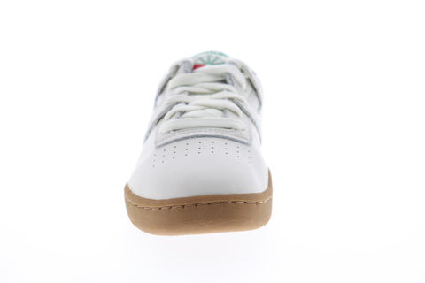Reebok Workout Clean MU DV5186 Mens White Leather Lifestyle Sneakers Shoes
