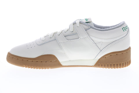 Reebok Workout Clean MU DV5186 Mens White Leather Lifestyle Sneakers Shoes