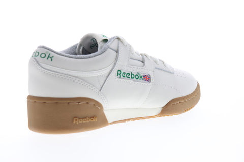 Reebok Workout Clean MU DV5186 Mens White Leather Lifestyle Sneakers Shoes