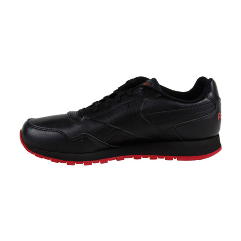 Reebok Cl Harman Run DV5198 Mens Black Leather Casual Low Top Sneakers Shoes