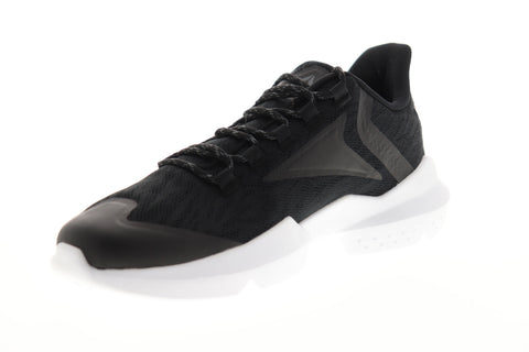 Reebok Split Fuel DV5447 Mens Black Mesh Low Top Lifestyle Sneakers Shoes