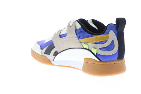 Reebok Workout Plus ATI 90S DV5495 Mens Blue Leather Lifestyle Sneakers Shoes