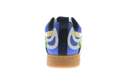 Reebok Workout Plus ATI 90S DV5495 Mens Blue Leather Lifestyle Sneakers Shoes