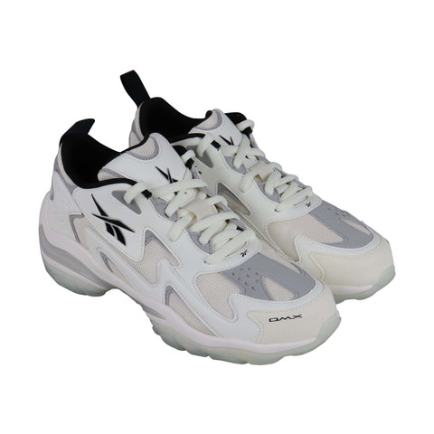 Reebok Dmx Series 1600 Mens White Textile & Synthetic Low Top Sneakers Shoes