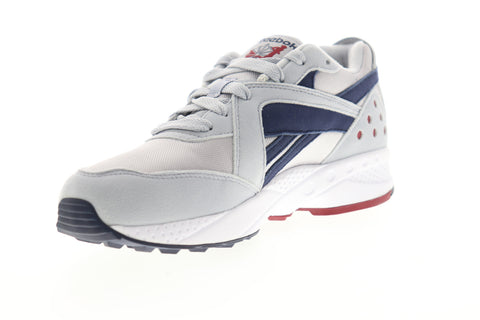 Reebok Pyro DV5571 Mens Gray Suede Low Top Lace Up Lifestyle Sneakers Shoes