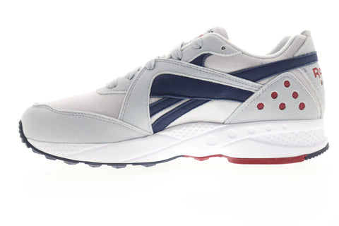 Reebok Pyro DV5571 Mens Gray Suede Low Top Lace Up Lifestyle Sneakers Shoes