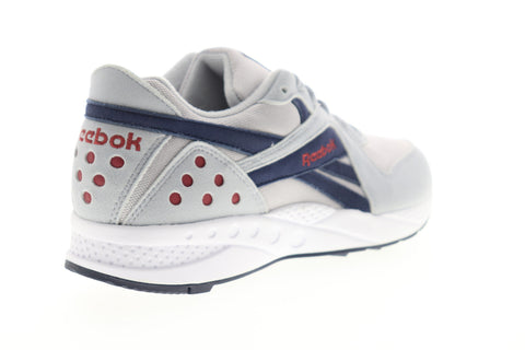 Reebok Pyro DV5571 Mens Gray Suede Low Top Lace Up Lifestyle Sneakers Shoes