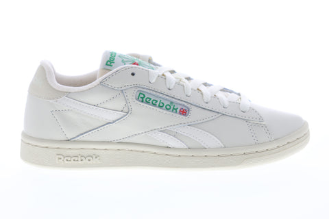 Reebok NPC UK DV5585 Womens White Leather Low Top Lifestyle Sneakers Shoes