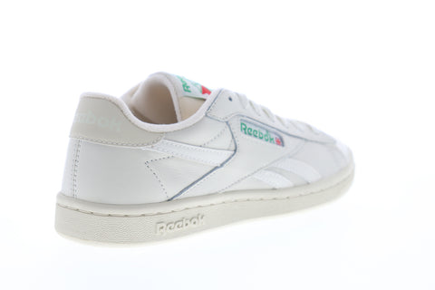 Reebok NPC UK DV5585 Womens White Leather Low Top Lifestyle Sneakers Shoes